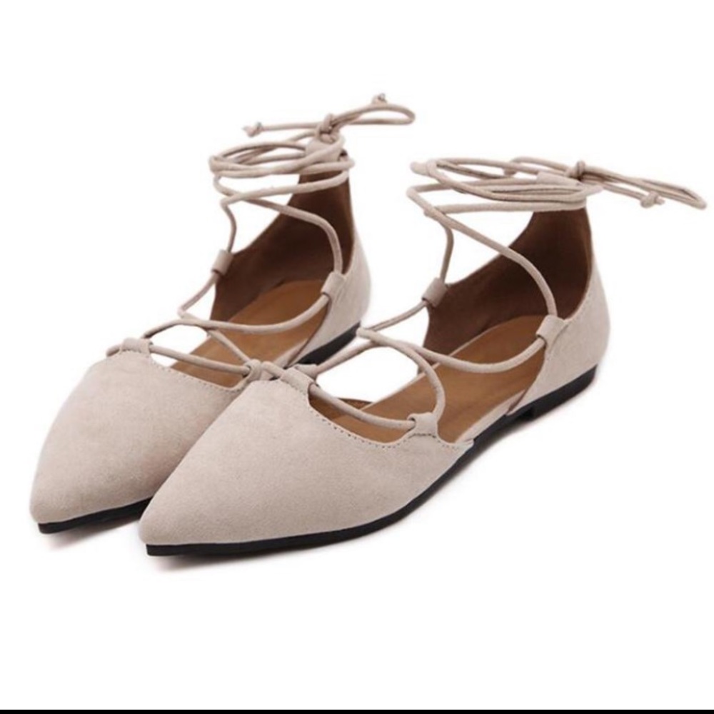Cream Ballet Flats